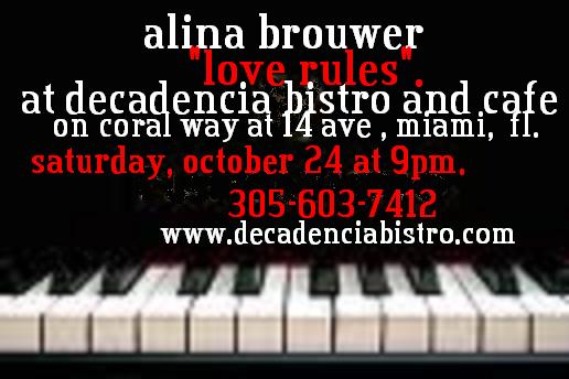 Alina Brouwer @ Decadencia Bistro Alina Brouwer @ Decadencia Bistro